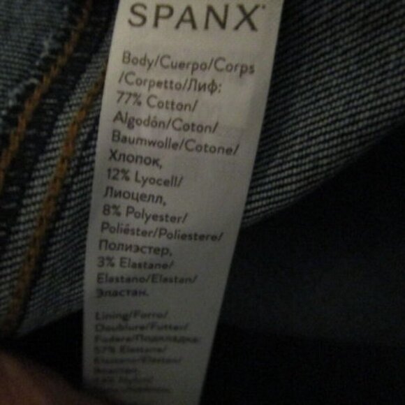 Spanx Ankle Legging Jeans Size M Pockets Pull On Stretch Distressed 20203R EUC - Picture 12 of 12